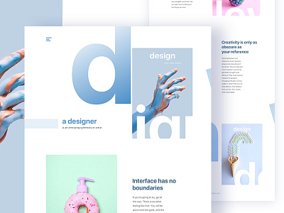 Design is so simple, That’s why it’s so complicated :) color creative design gradient template typography ui ux