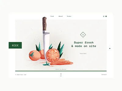 Koox - Restaurant #3 branding design food graphic identity logo logotype restaurant typography