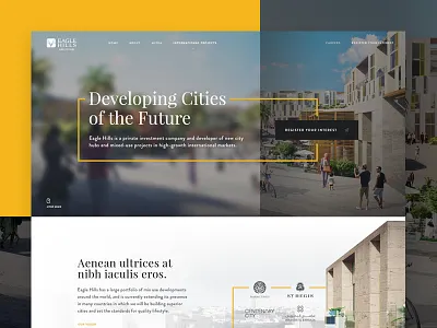 Real Estate Development homepage innerpages layout pepperweb property realestate uiux webdesign webpage website