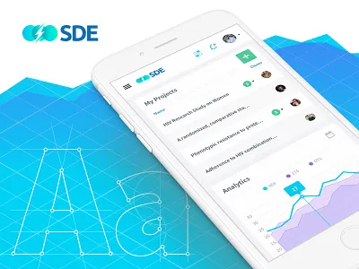 Scientific Data Engine (case study) animation app app design branding creative digital flat mobile ui ux web web app