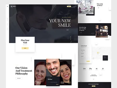 Digital Smile Academy - Homepage academy dental dentist digital homepage parallax smile website