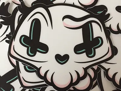 Candy Skull Sticker cartoon character illustrator lil skulls photoshop skeleton skull sticker