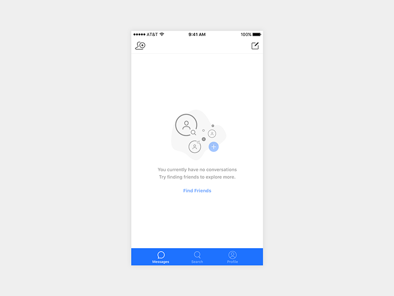 Empty Messages by Michael Martinho on Dribbble