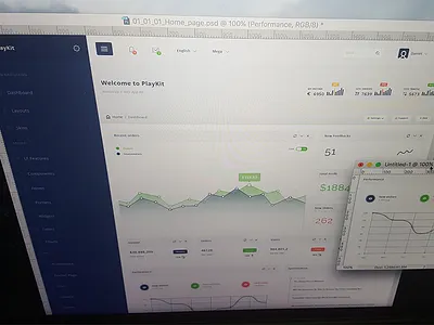 PlayKit - Responsive Web App Kit #5 admin app application bootstrap charts crm dashboard kit panel ui visualization web