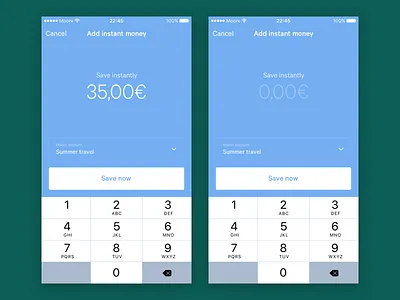 Mooni – Add instant money bank bank account bank accounts dollars euros fintech ios iphone money mooni save money savings