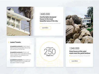 Saudade Investments Website design flat homes investments site ui web