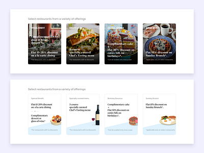 Design Explorations butler directors gothic domaine display poppins restaurants rewards ui ux