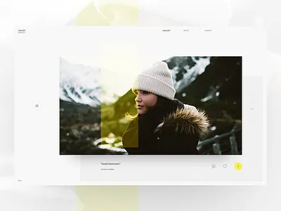 Gallery assymetric design gallery hero minimal navigation parallax ui web
