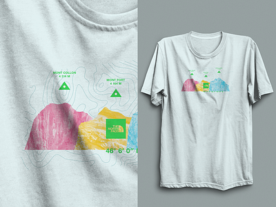 v3 – Verbier / Switzerland branding hiking map mountains north north face outdoor shirt swag texture tshirt