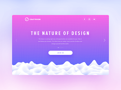 Landing page button cinema4d clean landing page simple sketch ui ux web