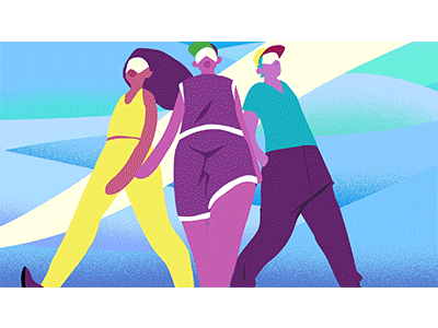 COOL KIDDOS 2d 3d animation cel character concept design gif harmony illustration visual