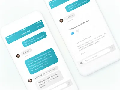 iOS Support Chat Interface chat clay customer headout help ios iphone messaging support text travel