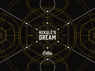 Kekulé's Dream Beer Label adobe creative jam auckland kekules dream new zealand nz outlier cartel sam bunny