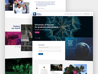 University of Nottingham business chris davis college education grid landing site university website