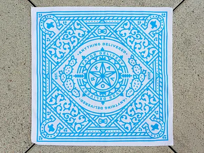 Favor Bandana bandana bowtie cactus delivery favor illustration seal texas