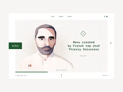 Koox - Restaurant #1 branding design food graphic identity logo logotype restaurant typography