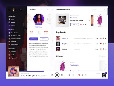 Music Player artist dailyui music player ui