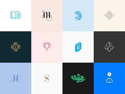 Logo wall brand collection identity logo mark series symbol