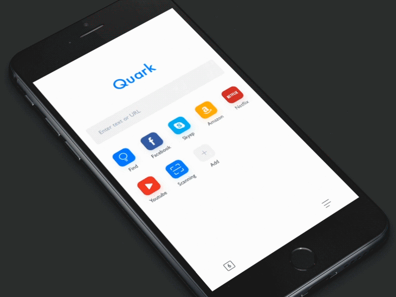 Quark Redesign app blog browser clean colors grid minimalism type typography