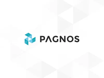 Logo logo pagnos polygon triangles
