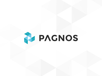 Logo logo pagnos polygon triangles