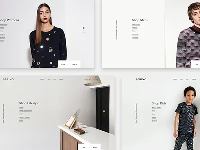 Homepage Re-design design ecomm ui ux