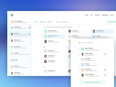 Conversation view conversation interface message messages mialszygrosz search ui ux