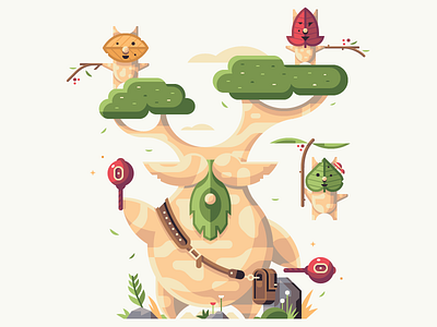 Children of the Forest branch breath of the wild grass hestu korok leaf maraca retromill stick tree zelda