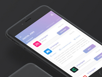 Daily UI #050 - Job Listing 050 daily ui design designer job job listing list ui ui challenge