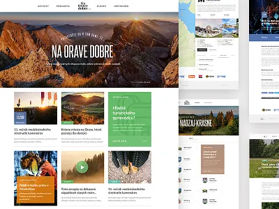 Na Orave Dobre clean design landing orava responsive slovakia ui ux web webdesing website