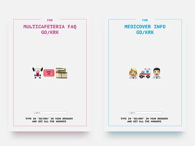 GO/KRK Posters Series (3/3) cinema emoji gym hr info office poster print