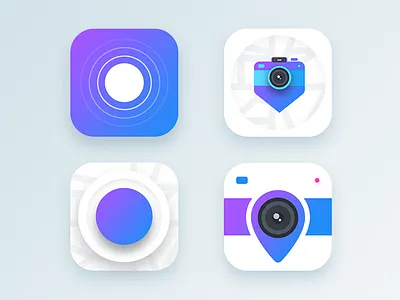 Location Based Photography (WIP 3) app camera gps group icon ui lends location map share street