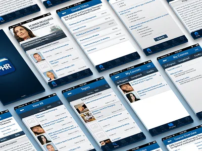 myPHR app certification concept design education hr insititute legal photoshop research study ui