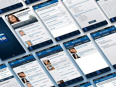 myPHR app certification concept design education hr insititute legal photoshop research study ui