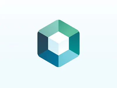 BIMsmith cube geometric gradient logo square