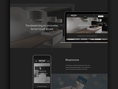 Sensa Case black case clean design fresh ui ux webdesign
