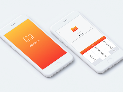 Color Eploration branding design file folder icon interface ios iphone onboard research ui ux