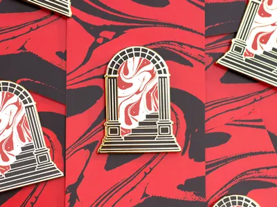 Portal Enamel Pin enamel enamel pin lapel pin pin portal psychedelic