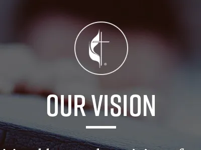 PCUMC church flat god jesus simple web design