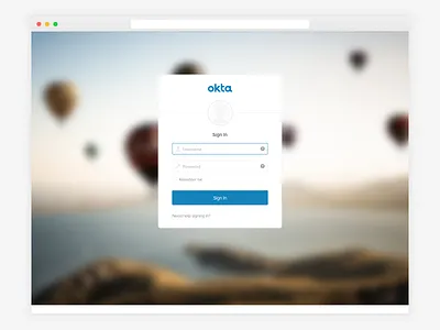 Sign In login okta sign in singin ui