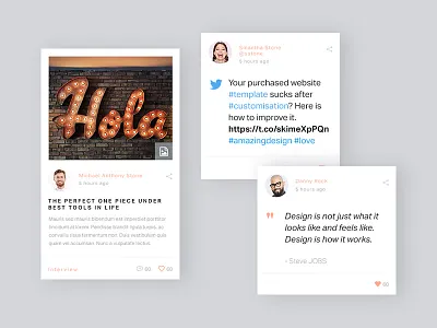 Blog blog clean feed grid layout magazine minimal post ui webdesign website wordpress