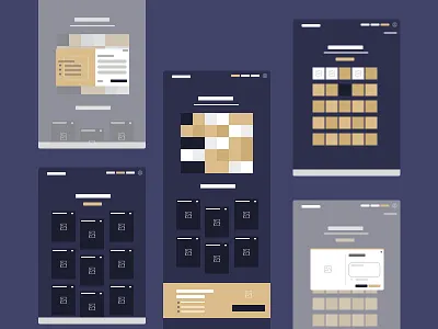 Minimal Wireframes - Advent Calendar advent calendar minimal ui ux wireframe