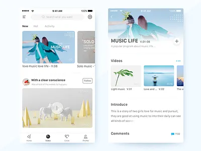 music and video music ui video
