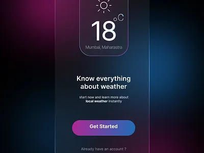 Glassmorphism Tab graphic design ui