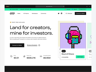 Orignial landing page