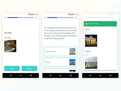 Quizlet Learn - Android android education flashcards learning material design mobile teaching