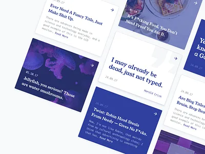 Blog Cards articles blog card cards components made up headlines posts