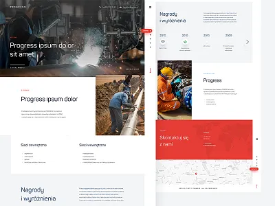 Progress clean engineering factory flat onepage pipes poland red sanitary white