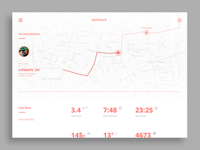 Live Tracking Dashboard analytics dashboard data gps stats tracking ui