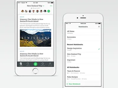 The story behind Evernote's redesign app evernote iphone note taking notes product design productivity ux